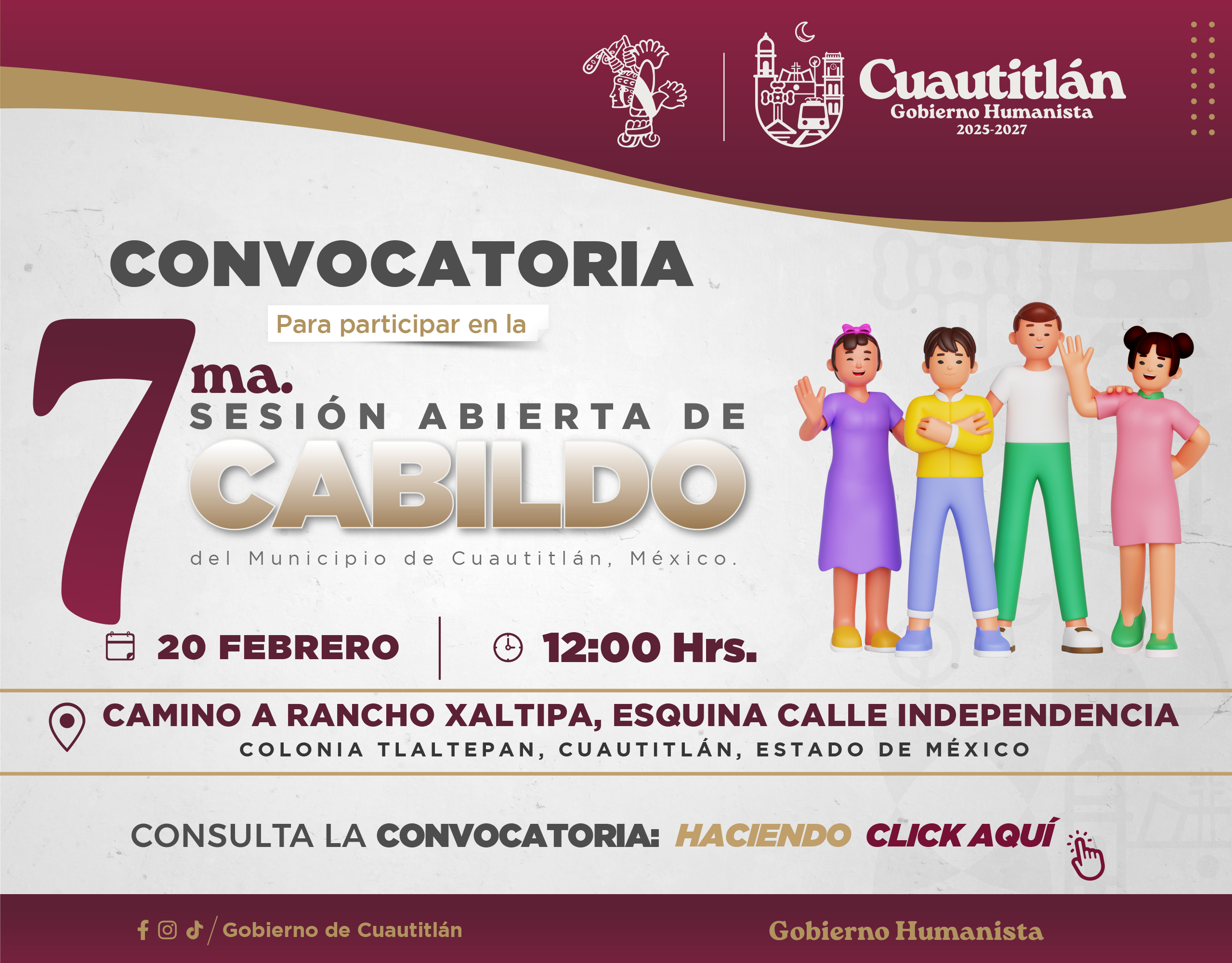 Convocatoria 7ma Sesión de Cabildo